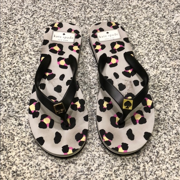 kate spade cheetah flip flops